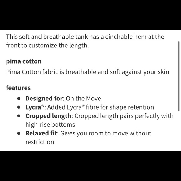 Lululemon Black Cinch Me Up Front Tank - Picture 6 of 9